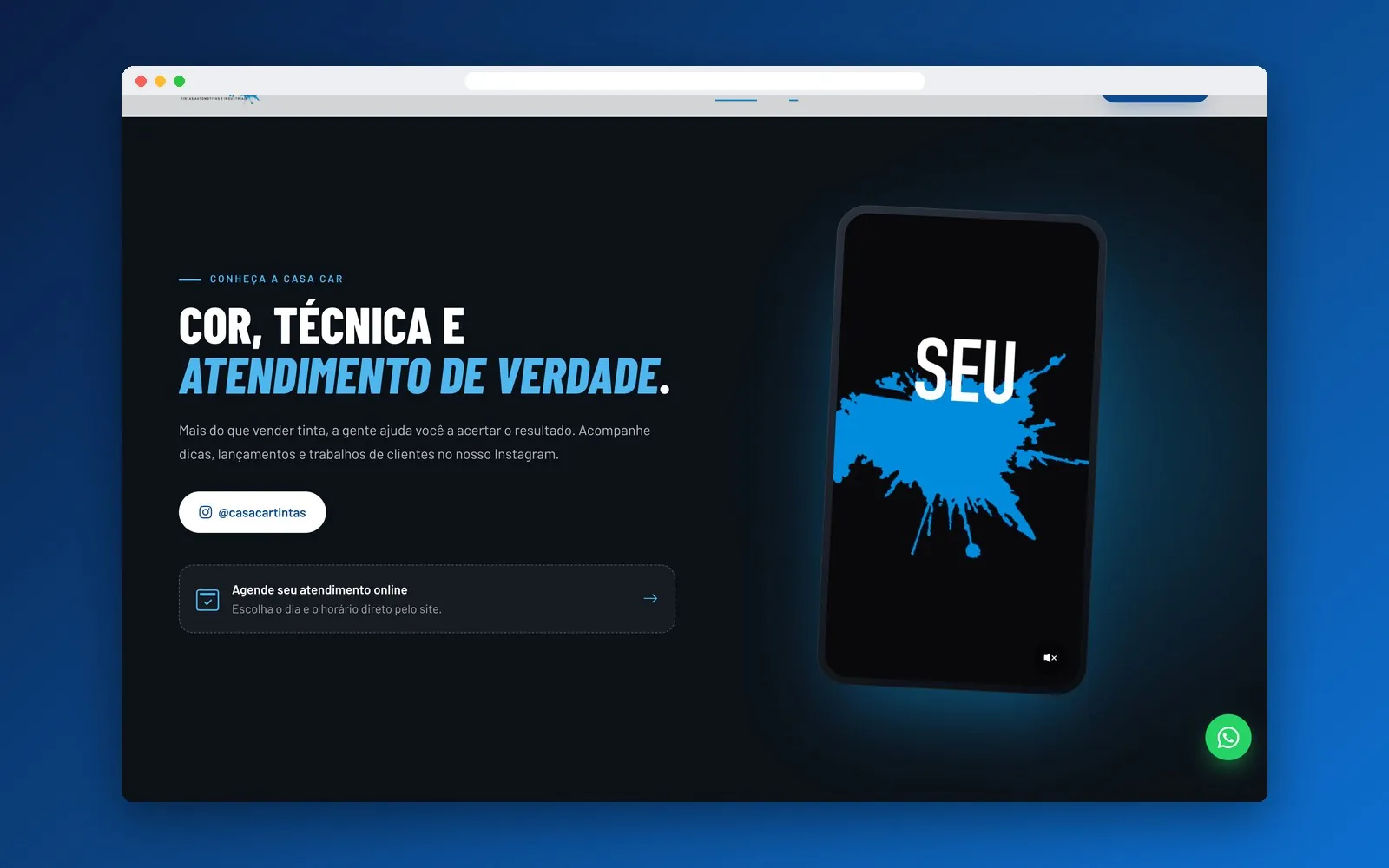 Atendimento e vídeo de divulgação